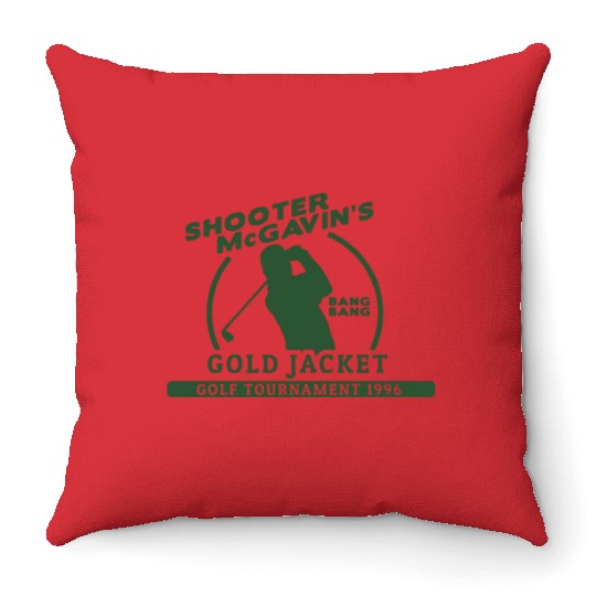 Shooter McGavin Funny Golf Throw Pillows