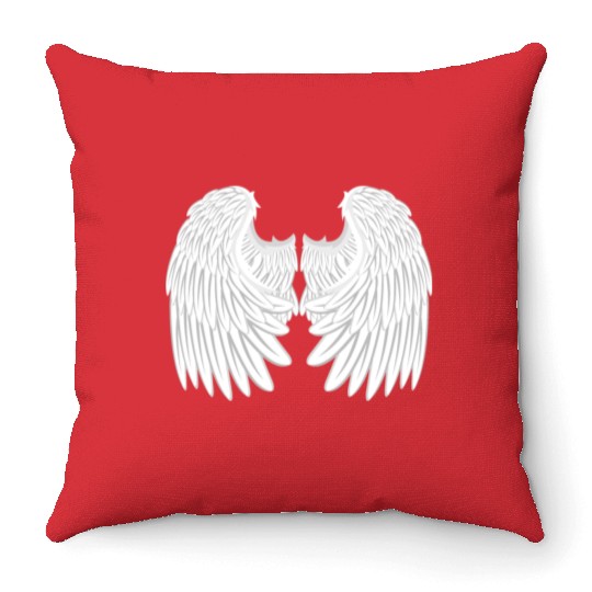 Angel Wings Throw Pillows
