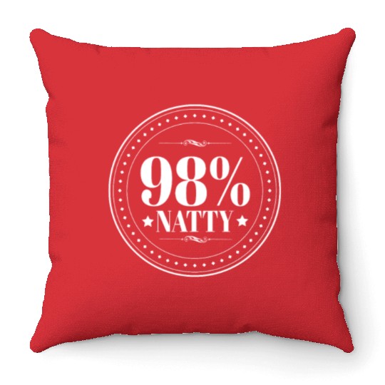 98% Natural Athlet - Fake Natty Gift Gym Fitness Throw Pillows