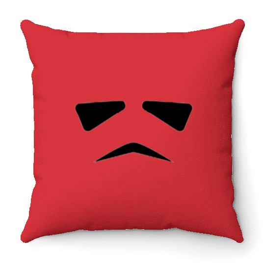 Stormtrooper minimalist Throw Pillows