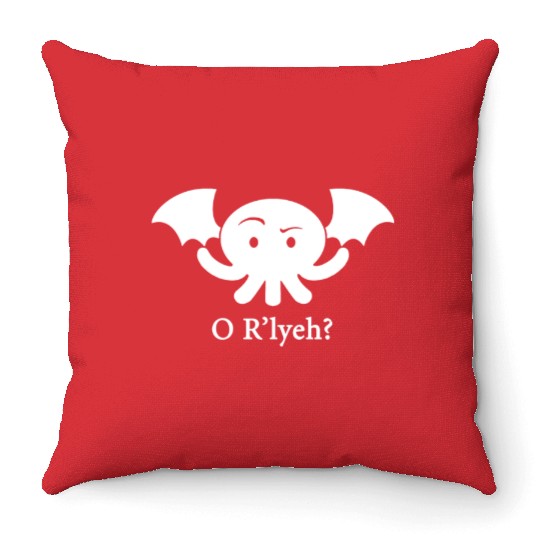 Cthulhu O R lyeh Lovecraft Humor Men s Women s or Throw Pillows