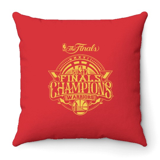 Golden State Warriors Finals Champions 2017 Throw Pillows