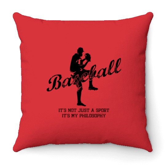 Baseball Pitcher Sayings Throw Pillows