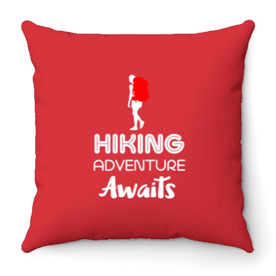 Hiking Adventure Hike Throw Pillows