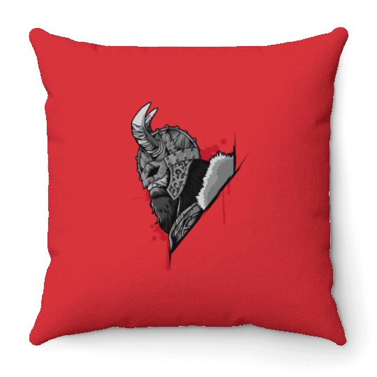 Viking Warrior | Raven Odin Valhalla Valknut Loki Throw Pillows