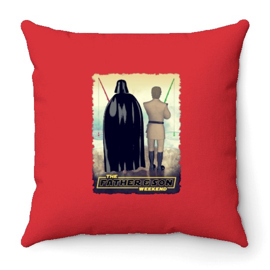Vader and Luke Weekend Throw Pillows