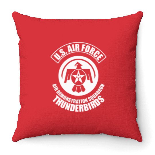 us air force thunderbirds Throw Pillows
