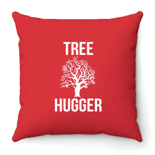 Tree Hugger Tree Hugging Earth Day Hug Trees Throw Pillows