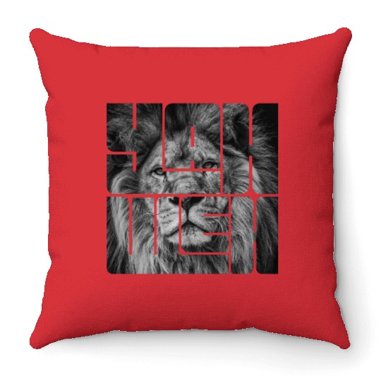 Yahweh (YHWH) Lion Throw Pillows