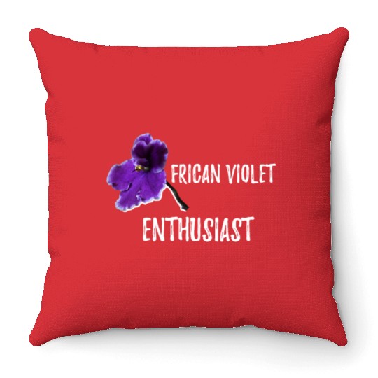 African violet Gardening Throw Pillows Best Garden Gift