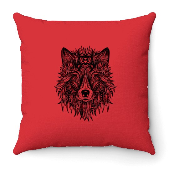 Alpha Wolf Throw Pillows