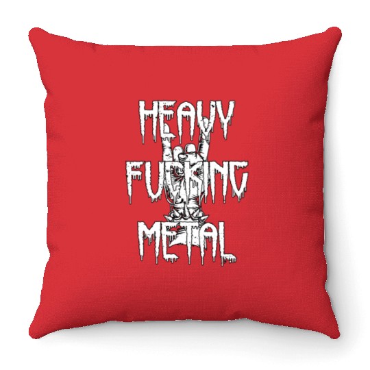 HEAVY METAL Throw Pillows