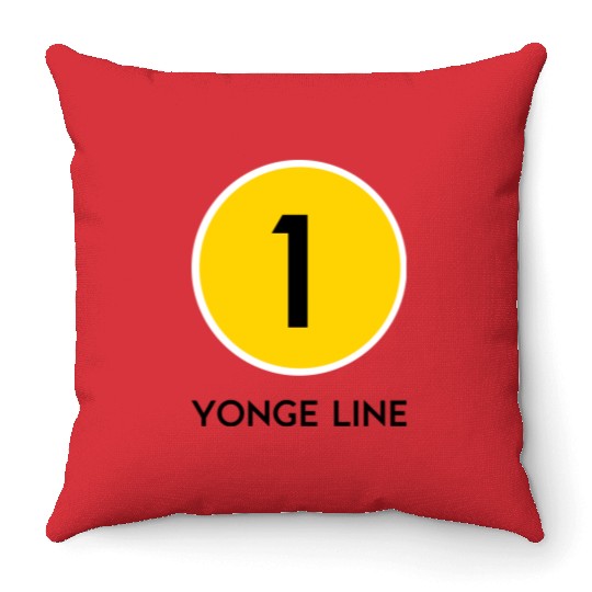 Yonge Street Subway Line Throw Pillows