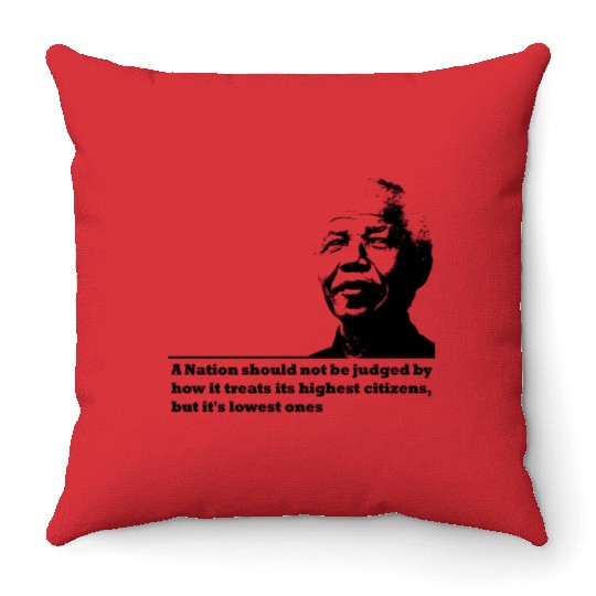Nelson Mandela Throw Pillows