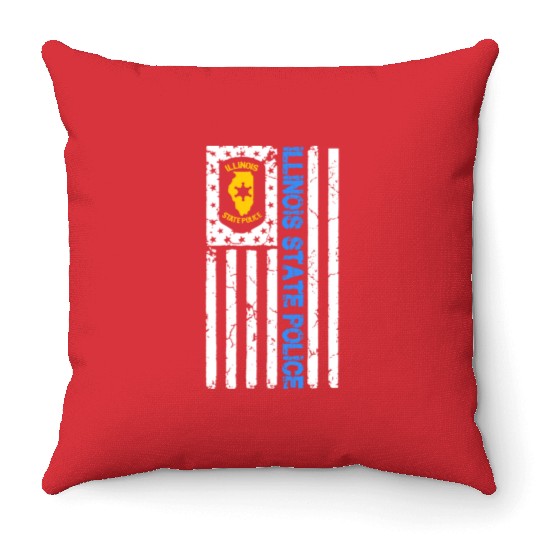 ILLINOIS STATE POLICE Throw Pillows