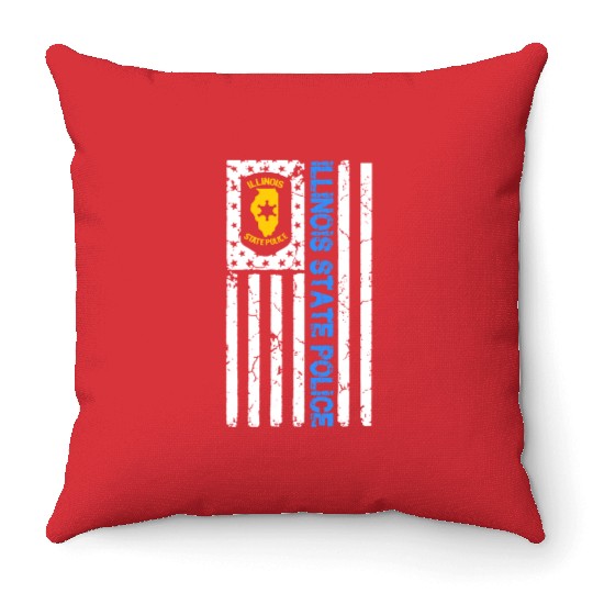 ILLINOIS STATE POLICE Throw Pillows