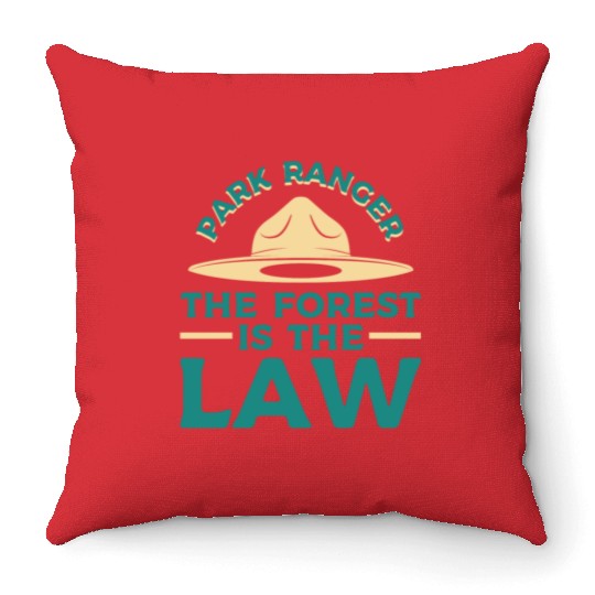 Park Ranger Law Gift Throw Pillows