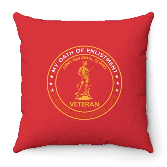 National Guard Veteran Throw Pillows