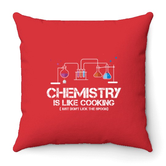 Chemistry Cooking Throw Pillows