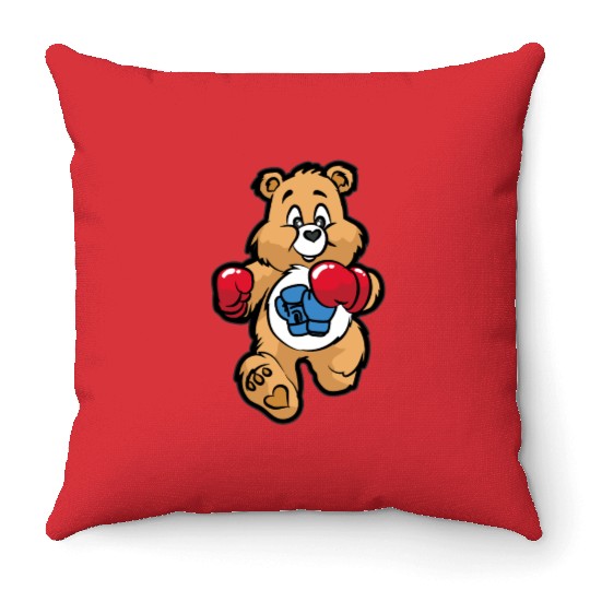 TEDDY BEAR BOXER Boxing Figher Son Daughter Throw Pillows