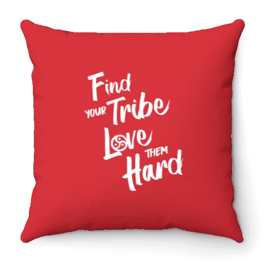 Find Your Tribe - BDSM Triskelion Throw Pillows