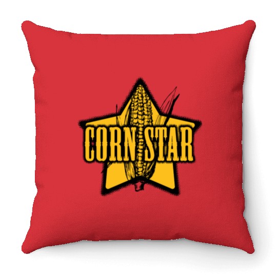 CORN STAR Farmer Throw Pillows