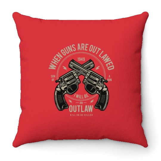 Outlaw Throw Pillows