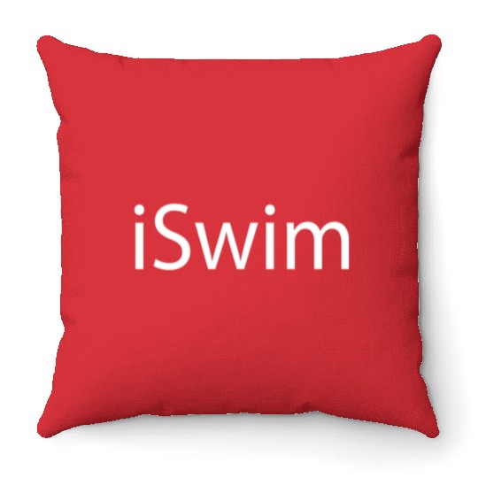 Swim Swimming Mens Colours Size swim Throw Pillows