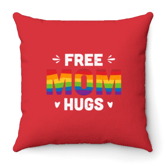 Free Mom Hugs Throw Pillows