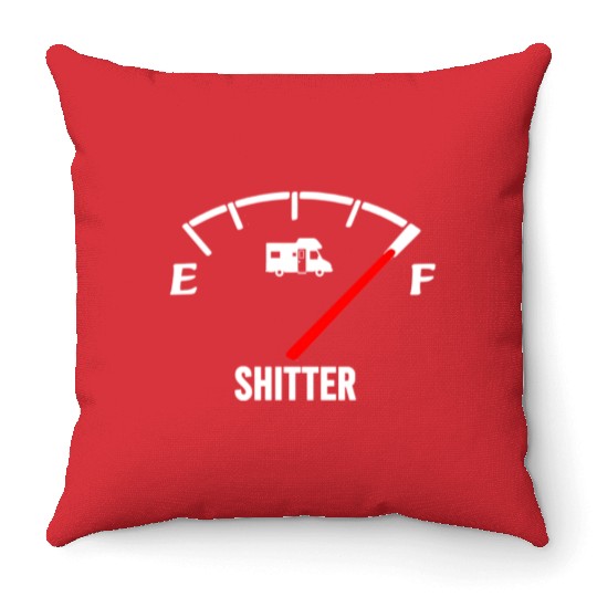 Shitters Full Throw Pillows
