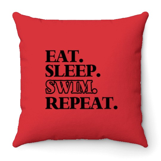 Swim Throw Pillows