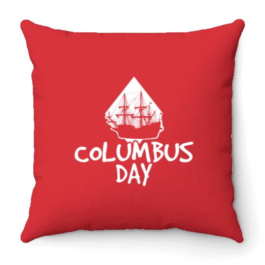 Columbus Day Throw Pillows