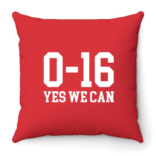 Detroit Lions 0 16 Yes We Can Throw Pillows