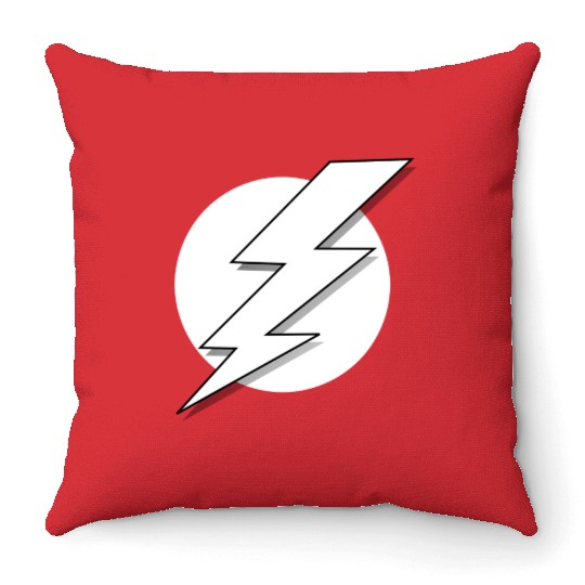 Lightning bolt Throw Pillows