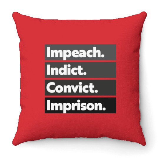 Trump Impeach, Anti Trump Protest Throw Pillows