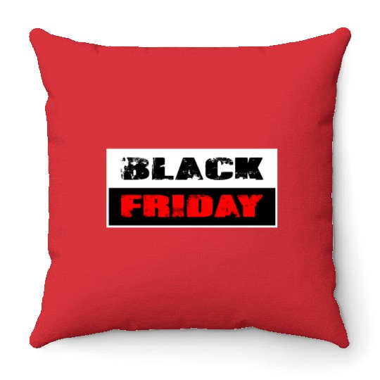Black Friday Throw Pillows