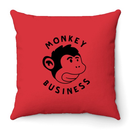 Monkey Business Throw Pillows