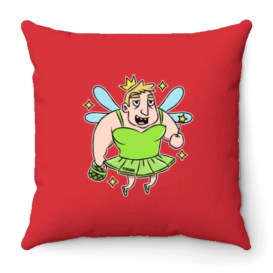 Tooth Fairy tales funny mouth Magic Kids Gift Throw Pillows