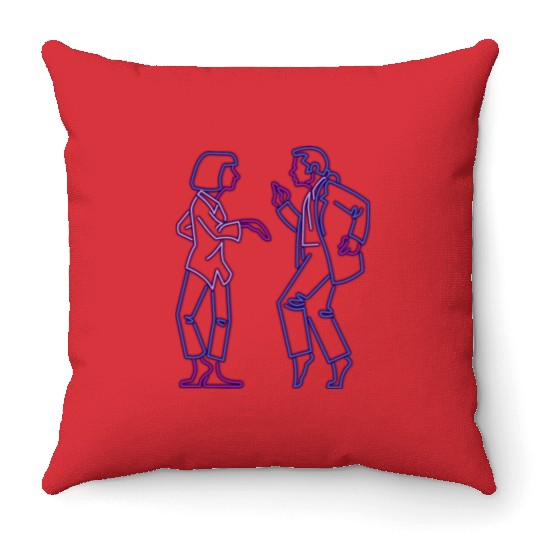 Pulp Fiction - Dance Throw Pillows