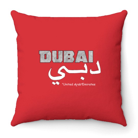 Dubai Elegant United Arab Emirates UAE Clothings Throw Pillows