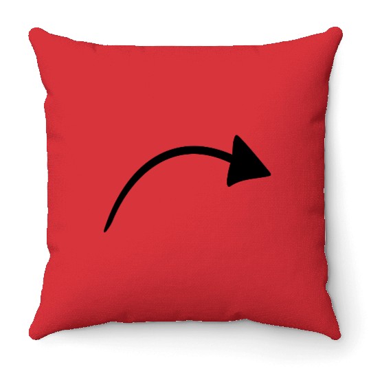 arrow and bow arrow symbol tattoo icon gift Throw Pillows