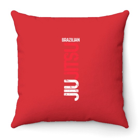 Brazilian Jiu Jitsu Vintage Throw Pillows