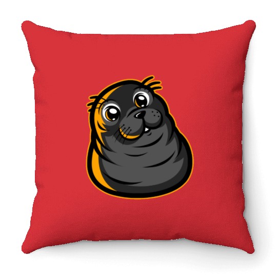 Navy Seals Funny Art Design Throw Pillows