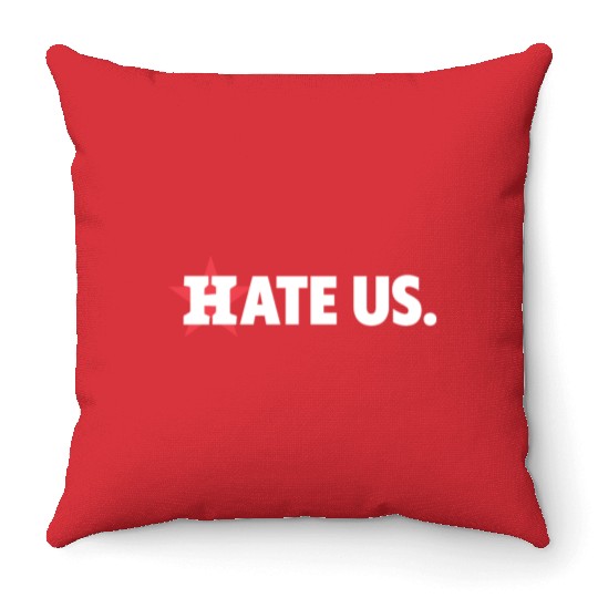Houston Astros Hate Us Throw Pillows
