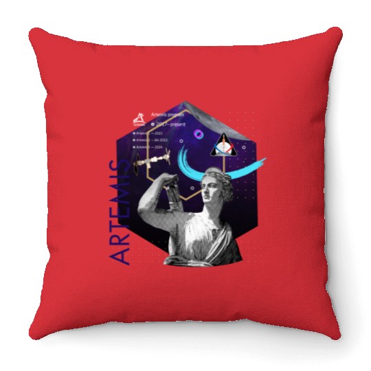 NASA Artemis program (2017–present) Throw Pillows