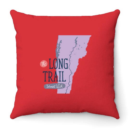 Long Trail - Vermont, USA Throw Pillows