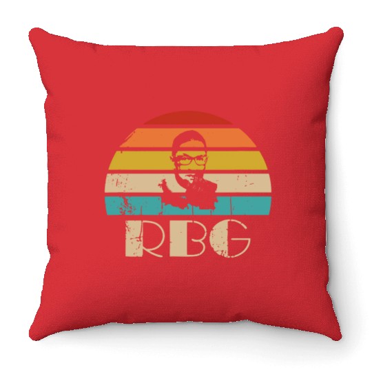 Vintage Notorious RBG Throw Pillows Ruth Bader Ginsburg