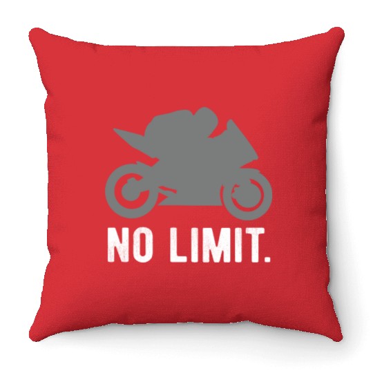 Motorcycle Racing Saying Throw Pillows