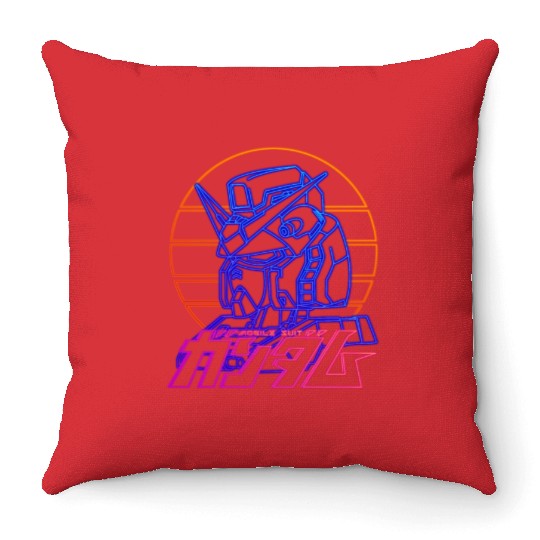 gundam rx 78 Throw Pillows