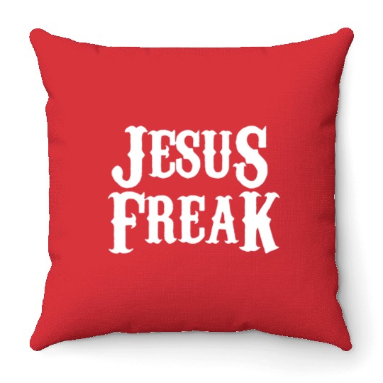 Jesus freak Throw Pillows